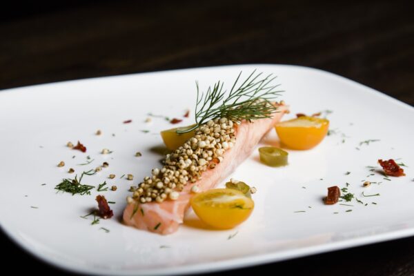 ceviche, quinoa, appetizer